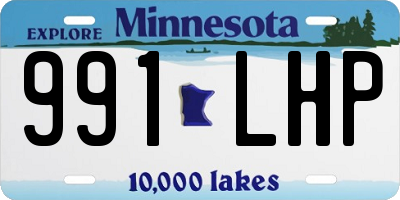 MN license plate 991LHP