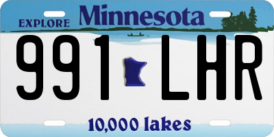 MN license plate 991LHR