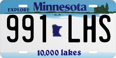 MN license plate 991LHS