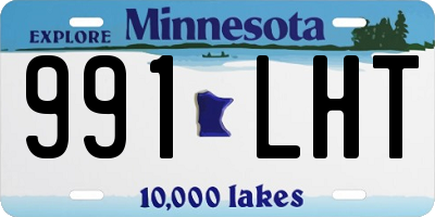 MN license plate 991LHT