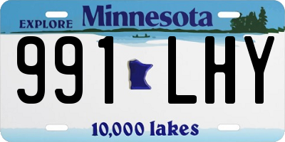 MN license plate 991LHY