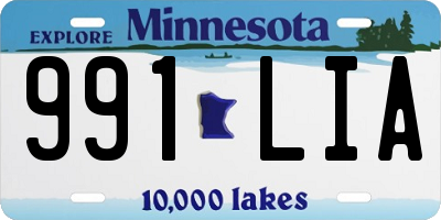 MN license plate 991LIA