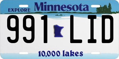 MN license plate 991LID
