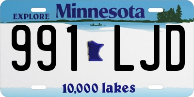 MN license plate 991LJD