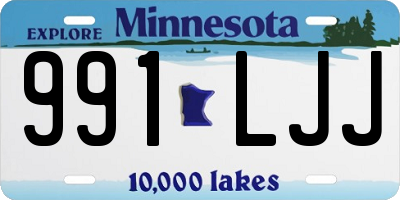 MN license plate 991LJJ