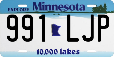 MN license plate 991LJP