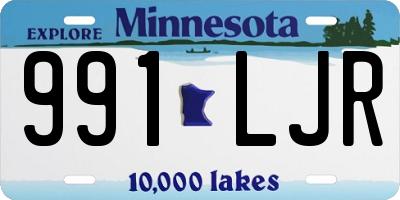 MN license plate 991LJR