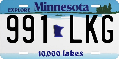 MN license plate 991LKG