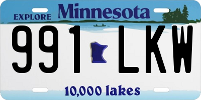 MN license plate 991LKW