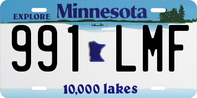 MN license plate 991LMF