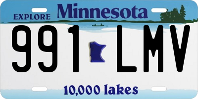 MN license plate 991LMV