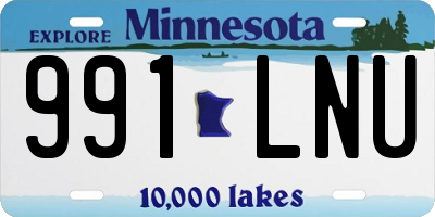 MN license plate 991LNU