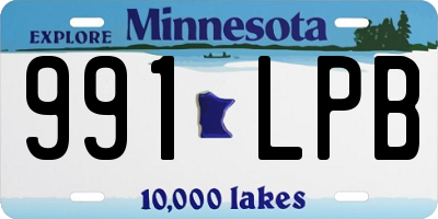 MN license plate 991LPB