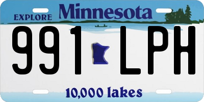 MN license plate 991LPH