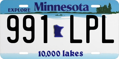 MN license plate 991LPL