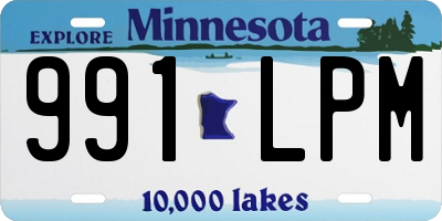 MN license plate 991LPM