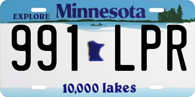 MN license plate 991LPR