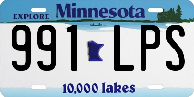 MN license plate 991LPS