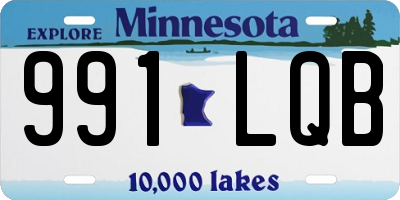 MN license plate 991LQB