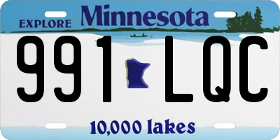 MN license plate 991LQC