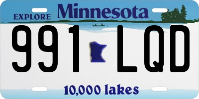 MN license plate 991LQD