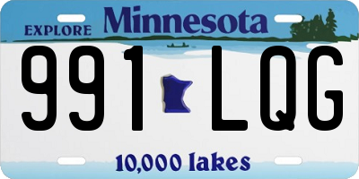 MN license plate 991LQG