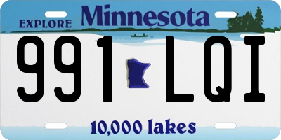 MN license plate 991LQI