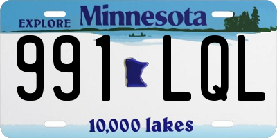 MN license plate 991LQL