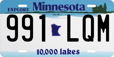 MN license plate 991LQM