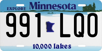 MN license plate 991LQO