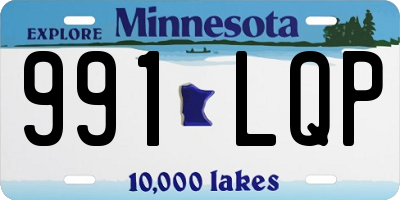 MN license plate 991LQP