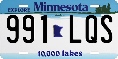 MN license plate 991LQS