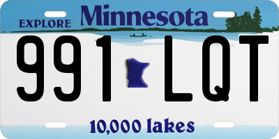 MN license plate 991LQT