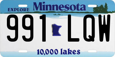 MN license plate 991LQW