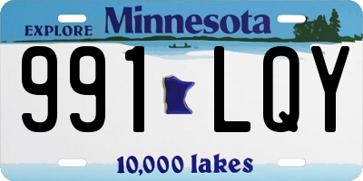 MN license plate 991LQY