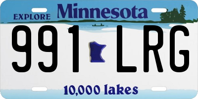 MN license plate 991LRG