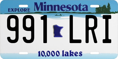 MN license plate 991LRI