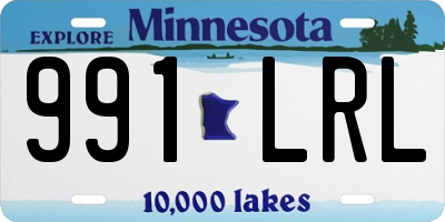 MN license plate 991LRL