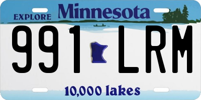 MN license plate 991LRM