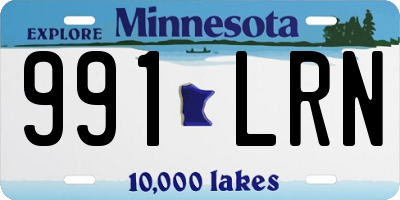 MN license plate 991LRN
