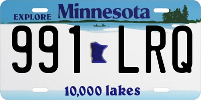MN license plate 991LRQ