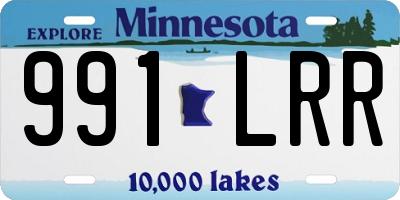 MN license plate 991LRR