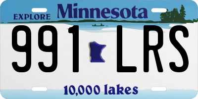 MN license plate 991LRS