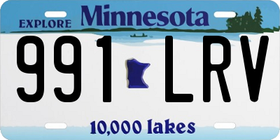 MN license plate 991LRV
