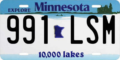 MN license plate 991LSM