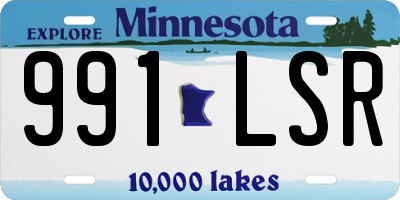 MN license plate 991LSR