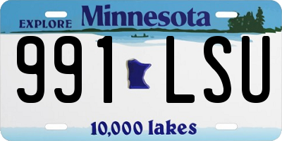 MN license plate 991LSU