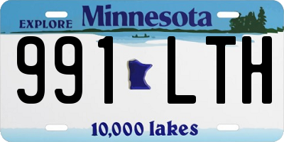 MN license plate 991LTH
