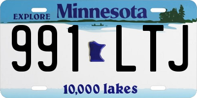 MN license plate 991LTJ