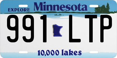 MN license plate 991LTP